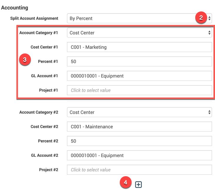 Split Account Assignment (How to) – Vroozi HelpDesk